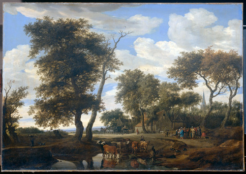 Ruysdael, Salomon van Окраина деревни, 1663, 105 cm х 150,5 cm, Холст, масло