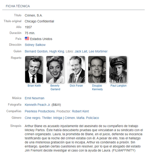 Crimen S.A ficha