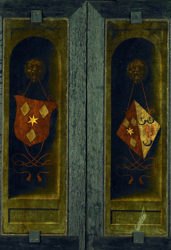 Mostaert, Jan Триптих Оплакивание, внешние панели, 1556, 72,5 cm х 57,5, Дерево, масло