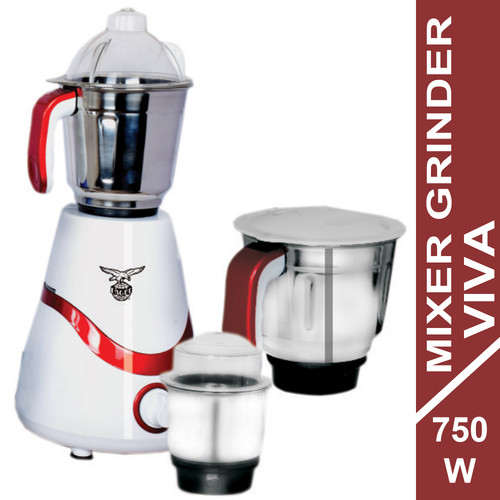 Viva Mixer Grinder 750 Watt (3 Jar) Red 0.jpg
