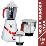 Viva Mixer Grinder 750 Watt (3 Jar) Red 0