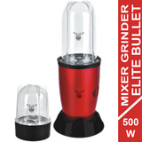 Elite Bullet Mixer Grinder 500 Watt (2 Jar) Red 0
