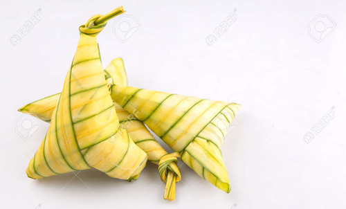 42507121 malay dish ketupat daun palas or rice dumpling where glutinous rice is wrapped in a triangu.jpg