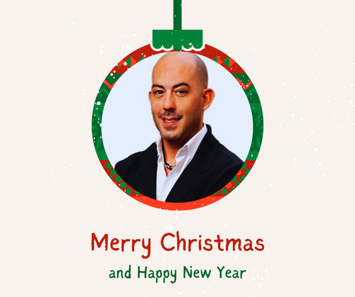Red Green Palyful Norwegian Ball Merry Christmas Facebook Post.png