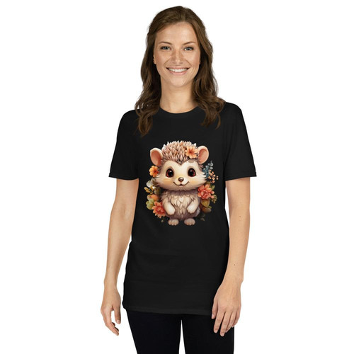 Floral Hedgehog Vintage Flowers Hedgehog Face for Hedgehogs Lover Shirt for Women, Men Flowers Hedge.jpg