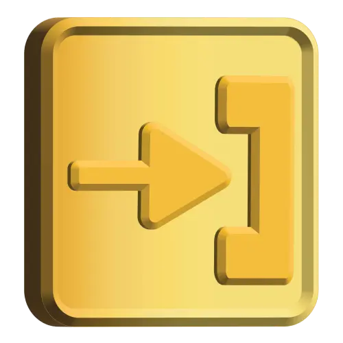 gold login icon on transparent background free free png.webp