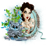 Cartoon Pinkowlalertdeepi