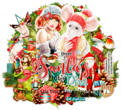 Deepi Christmas diva tag