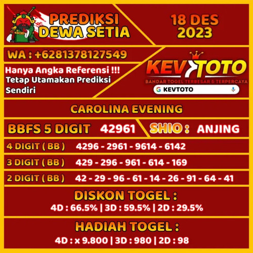 prediksi togel toto 4D carolina evening senin 18 desember 2023.jpg