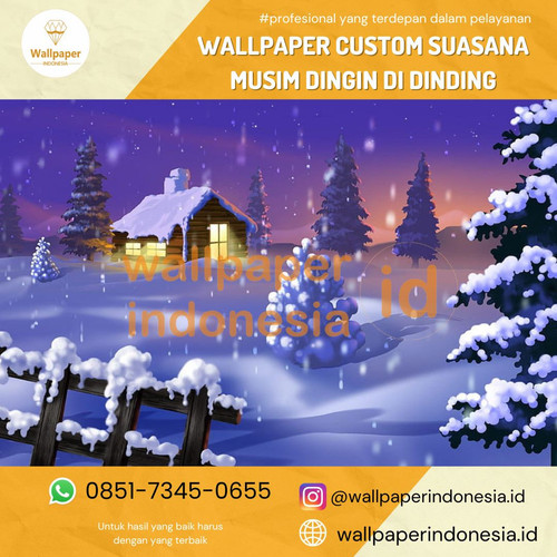 Wallpaper Custom Suasana Musim Dingin di Dinding.jpg