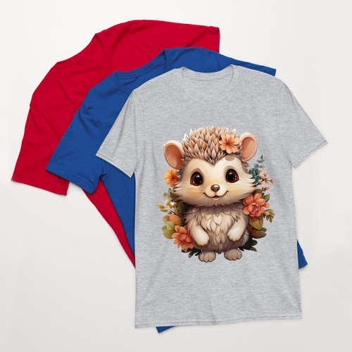 Floral Hedgehog Vintage Flowers Hedgehog Face for Hedgehogs Lover Shirt for Women, Men Flowers Hedge.jpg