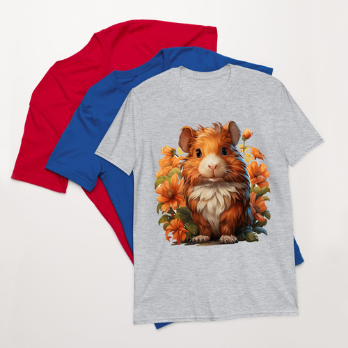 Floral Guinea Vintage Flowers Guinea Face for Guinea Lover Shirt for Women, Men Flowers Guinea Men B.jpg
