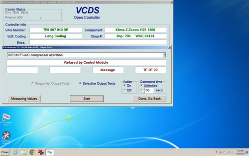 compressor output test