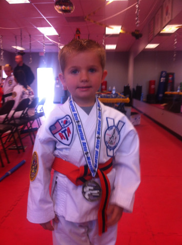 Austin Gets Orange Belt 10 12