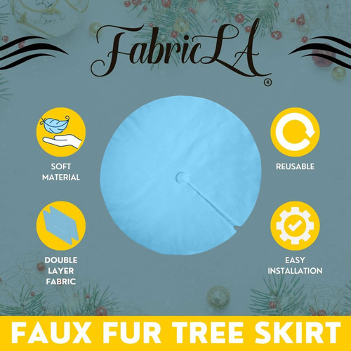 FabricLA Faux Fur Tree Skirt (1) Recovered (2)