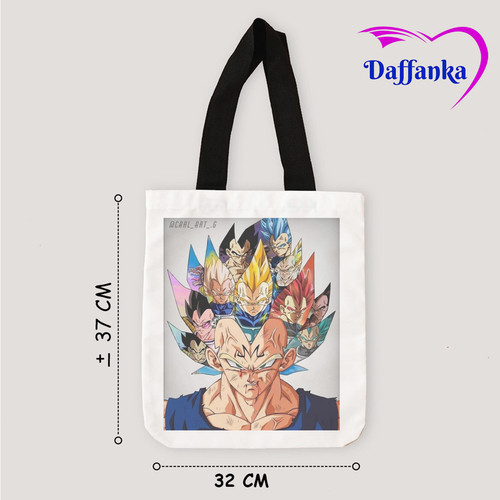 Tas Slempang Tote Bag Kanvas All Of Vegetaaaa