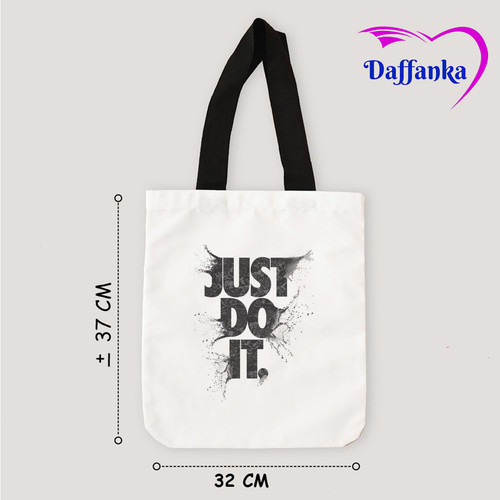 Tas Slempang Tote Bag Kanvas Just Do Itaaa.jpg