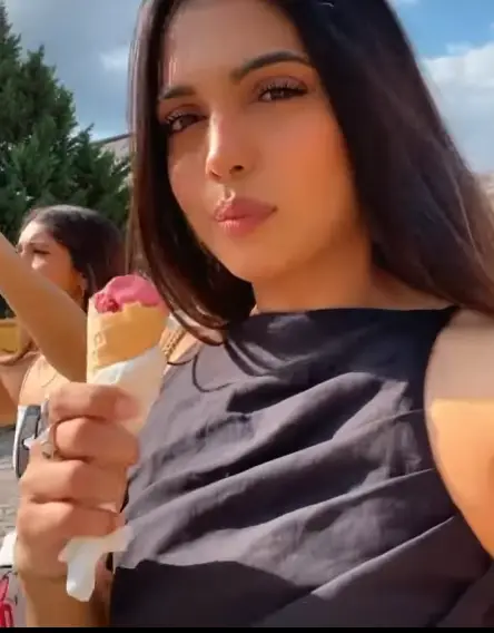 Bhumi Pednekar enjoying ice-cream