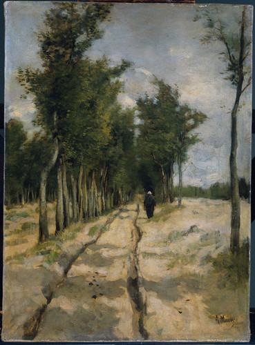 Mauve, Anton Женщина на проселочной дороге, 1886, 52 cm х 38 cm, Холст, масло