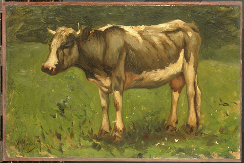 Mauve, Anton Корова, 1888, 27 cm х 41 cm, Дерево, масло