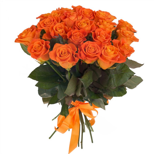 36 bouquet di rose arancio zoom