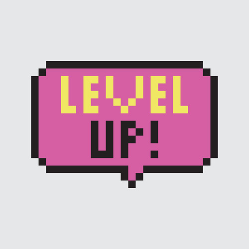 vecteezy level up pixel art 33207473