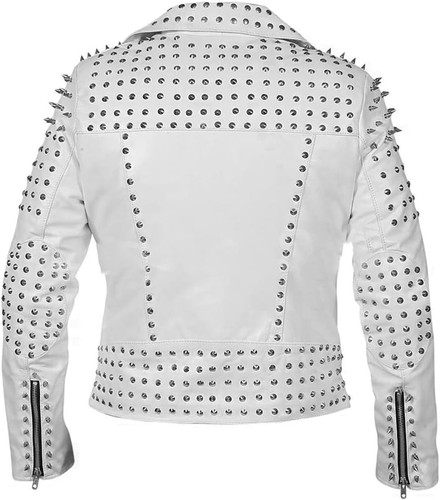 Studded Jacket Punk Leather Jacket Motorbike Punk Rock Emo Ghotic Rocker 1.jpg