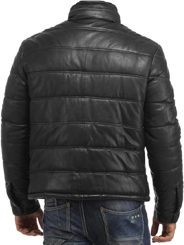 Mens Puffer Quilted Leather Jacket Winter Lightweight Warm Fashion Jackets Coat 1.jpg