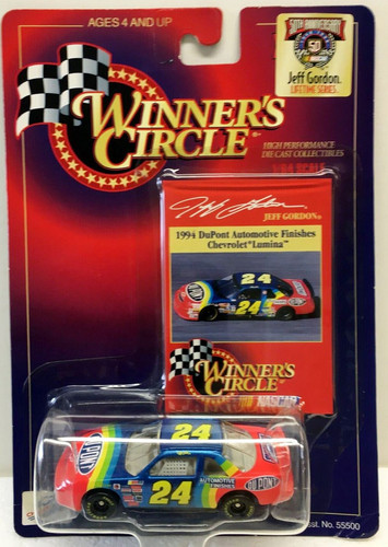 Машинка Winner's Circle Chevrolet Lumina 1998 Jeff Gordon Lifetime DuPont #24 NASCAR 56161.jpg