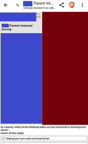 Survey redcap mobile example