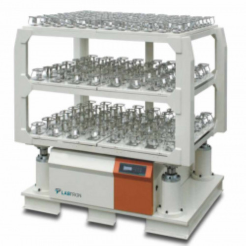 An  Orbital Shaker Triple-Decker  typically has three layers or decks where samples can be placed. It allows  increased  the capacity to conduct multiple experiments simultaneously. It allows user's set of parameters such as shaking speed, orbit diameter, and  temperature. It has an imbalance sensor to prevent damage to the equipment or samples. It is  suitable for tasks like cell growth, solubility studies, and general mixing of samples. Shaking Speed Range=50-250-rpm; Platform Dimension=1080-x-680-mm; Shaking Orbit=30-50-mm; Shaking Motion=orbital ;Timer Range-0-500h;Temperature Range=4-65°C for more visit Labtron.us