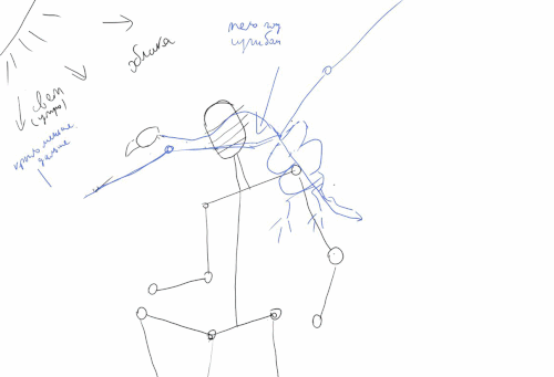 Снежный маг. Второй рисунок серии. стадии создания.gif