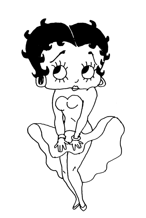 Betty Boop Black and White.png