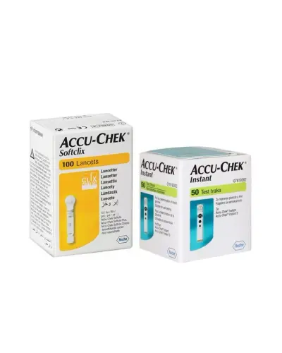 Accu Chek Instant + 50 Piecestrips+100 Lancets.webp