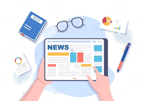 stock vector breaking news reporter background vector illustration with journalist about information.jpg