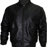 Sylvester Stallon Black Bomber Style Jacket Rocky Balboa Tiger Leather Jacket For Men 2
