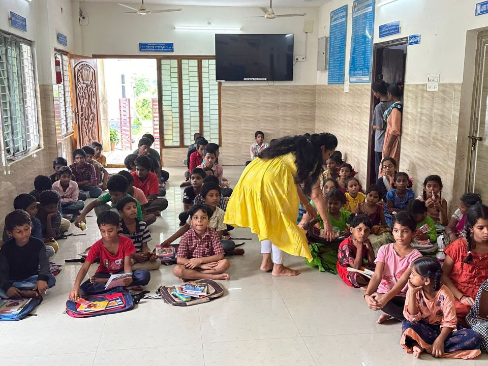 Ginjupalli Foundation Donates Backpacks to Orphans on NBK Birthday
