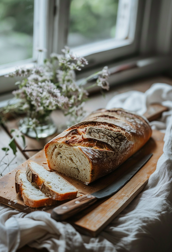 dterox Alarm bread sliced on a wooden board with a kitchen cl f7affd75 0652 4ce1 aa5e d7c5092df444 2.png