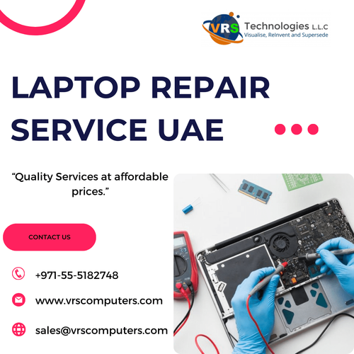 Experience unparalleled Laptop Repair UAE with VRS Technologies LLC. As leading UAE Laptop Repair specialists, we offer comprehensive repair services for all laptop models. For more details on Laptop Repairs, Call us at +971-55-5182748.

Visit: https://www.vrscomputers.com/repair/laptop-repair-servicing-dubai/