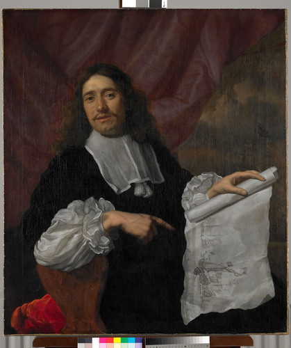 Helst, Lodewijk van der Willem van de Velde II (1633 1707). Художник, 1672, 103 cm x 91 cm, Холст, м