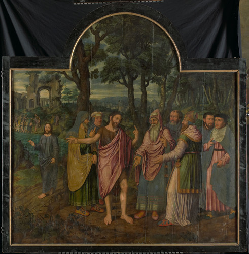 Jan van Coninxloo II (копия) Триптих со сценами из жизни Иоанна Крестителя, 1557, 194 cm х 192 cm, Д