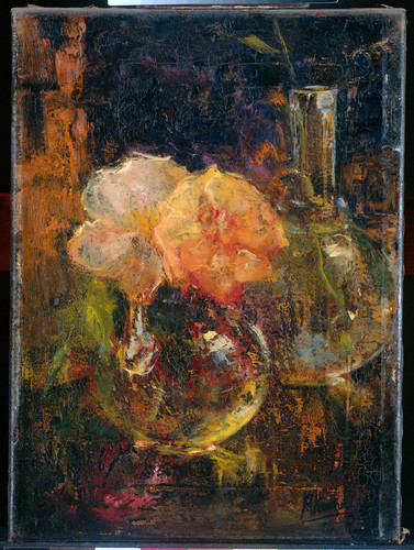 Kamerlingh Onnes, Menso Желтые розы в графине, 1896, 46 cm х 34 cm, Холст, масло