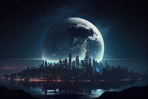 city skyline night with view full moon stars 124507 108191.jpg