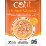 Catit Divine Shreds, Chicken with Salmon &amp; Pumpkin 75g, 18pcs