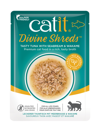 Catit Divine Shreds, Chicken with Liver & Broccoli 75g