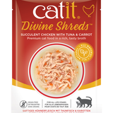 Catit Divine Shreds, Chicken with Tuna &amp; Carrot, 75g, 18pcs