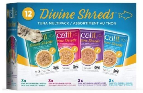 Catit Divine Shreds, Tuna Multipack 75 g