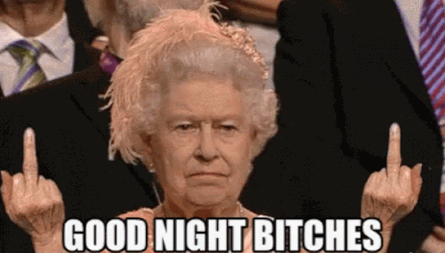 queen e fuck you middle finger.gif