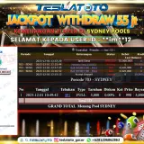 TESLATOTO JACKPOT SYDNEY POOLS  Rp. 55.000.000 LUNAS
