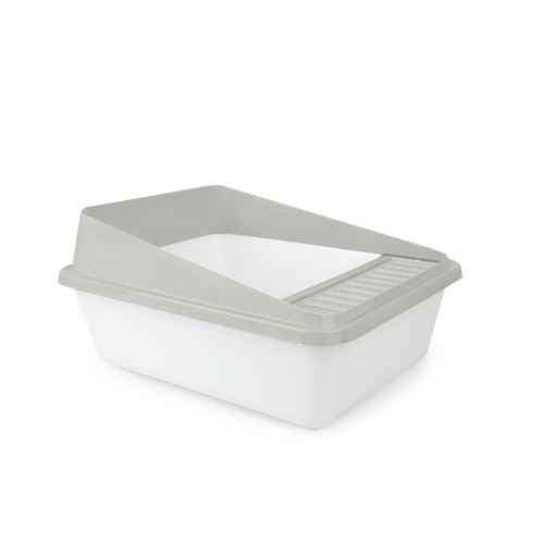Go Fresh High Back Cat Litter Box Small Sand